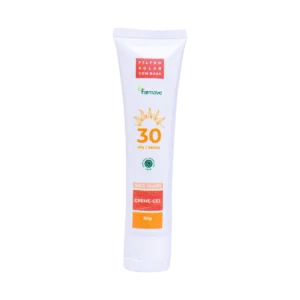 Protetor solar com cor FPS 30 bege claro Farmave, 60 g