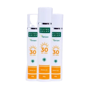 Protetor solar creme gel FPS 30 Farmave, bisnaga de 50 g
