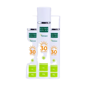 Protetor solar gel FPS 30 Farmave, bisnaga de 50 g